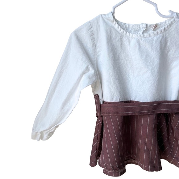 3/$10 3T  belted blouse - Picture 2 of 4